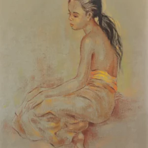 Han snel_Siting girl,1955