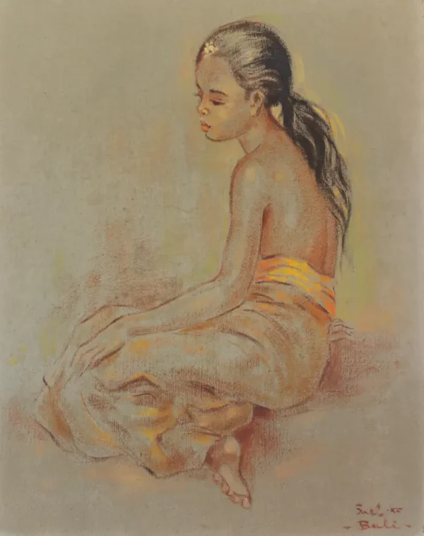 Han snel_Siting girl,1955