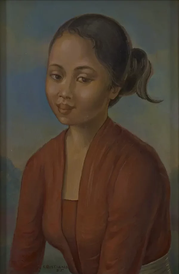 Renato Cristiano_Potrait Of Balinese Girl Red Kebaya_1995